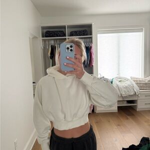 Aritzia White Hoodie